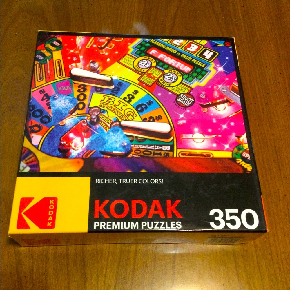 Fun Pinball Game #8000 Kodak Premium Jigsaw Puzzle 350 Pieces COMPLETE